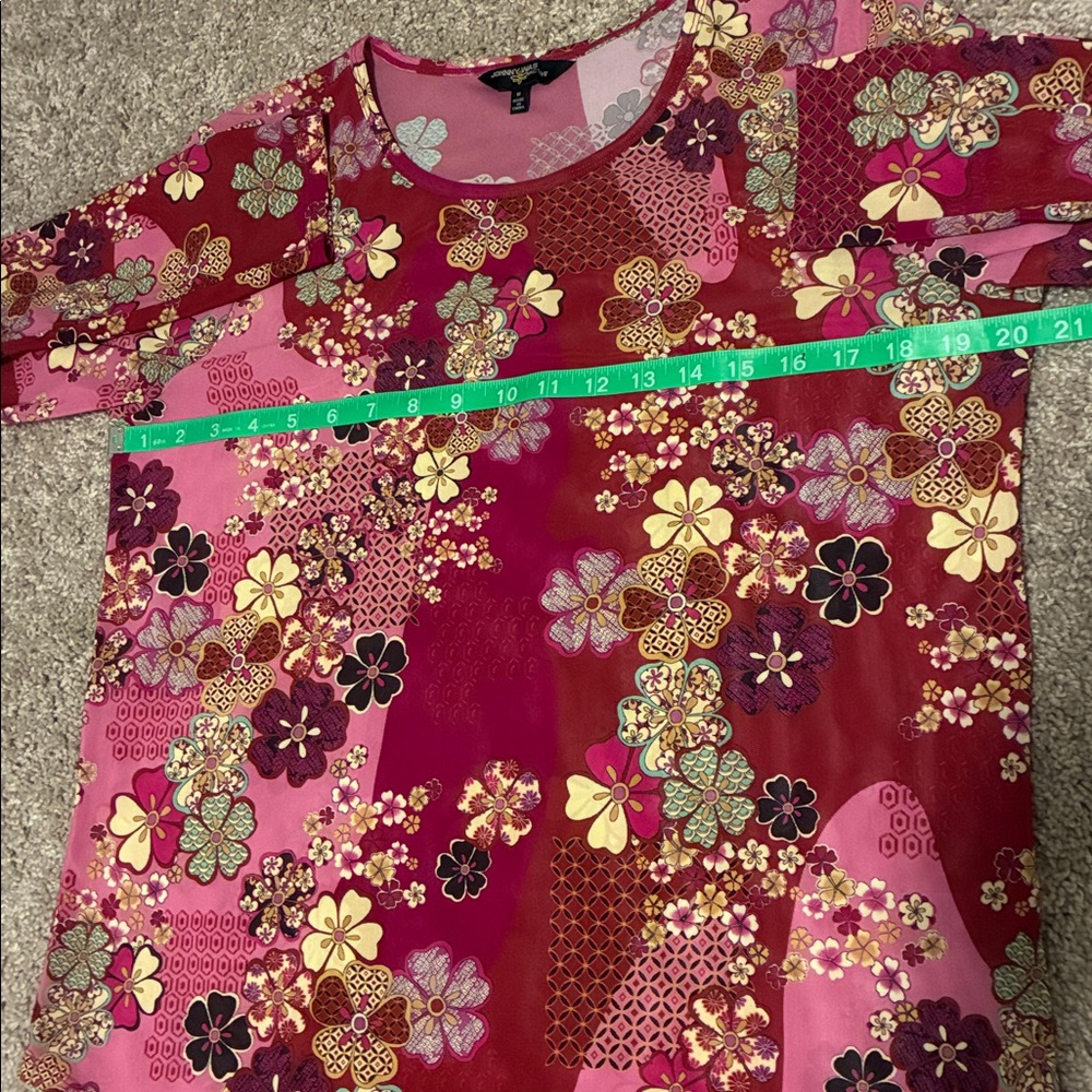 Johnny Was Multicolor Floral Blouse - Picture 5 of 8